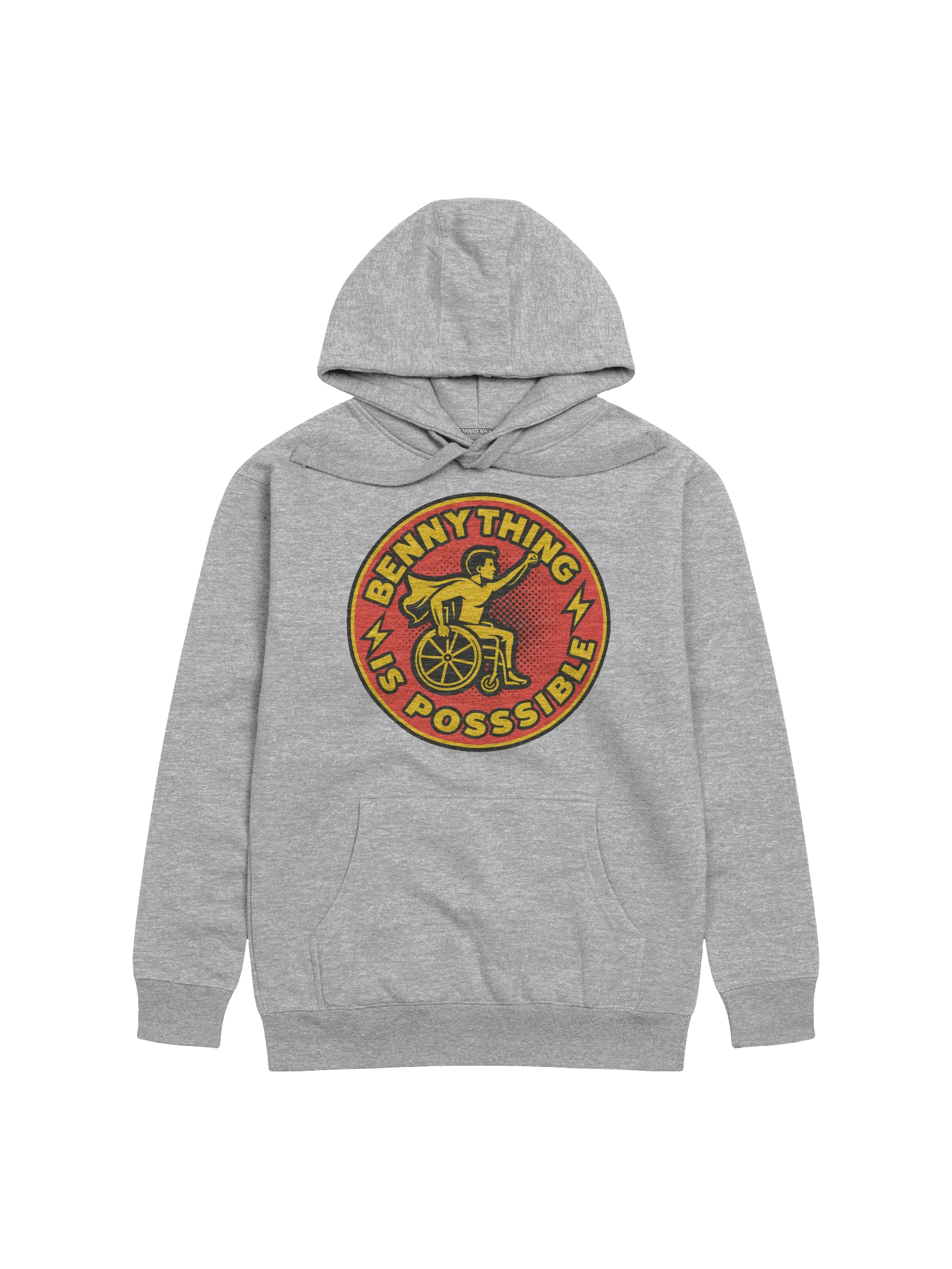 BENNYTHING Is Possible Red Logo Premium Hoodie [Unisex] product image (11)