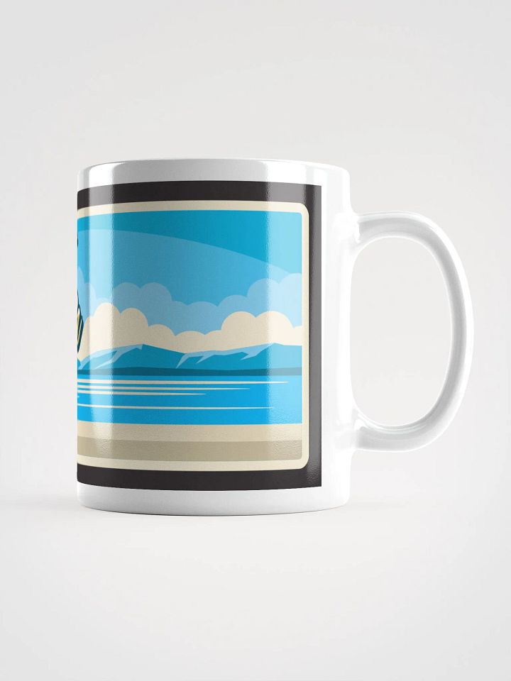 Burdur Cityscape Art Mug - Turkish Mountain and Lake View Design product image (3)