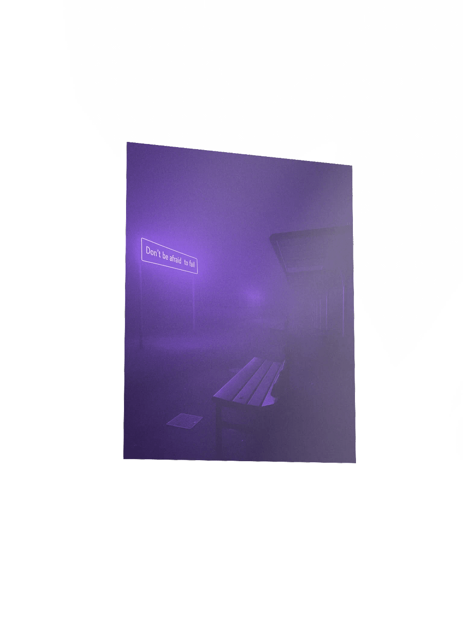 "Dont be afraid to fail" Matte Poster product image (14)