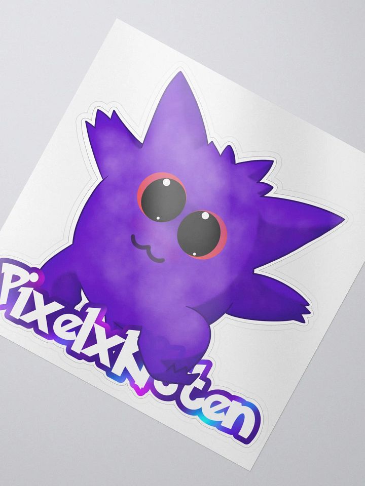 PixelxKitten Gengar Logo Sticker product image (2)