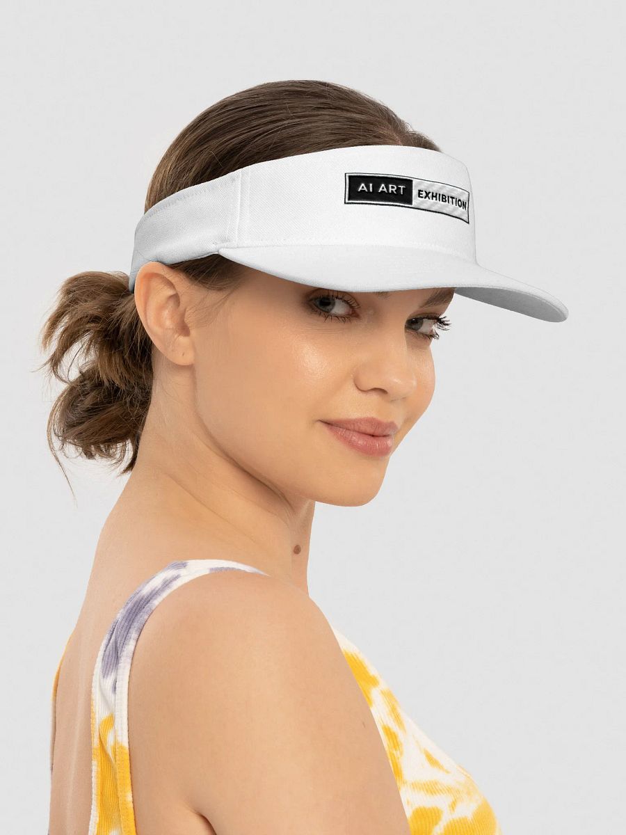 White "AI ART EXHIBITION" Flexfit Visor product image (3)