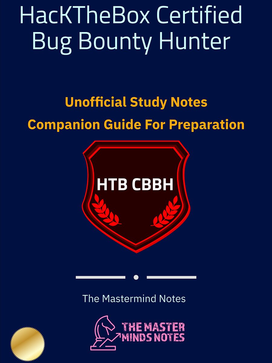 HackTheBox Certified Bug Bounty Hunter Study Notes & Guide (Unofficial)( product image (1)