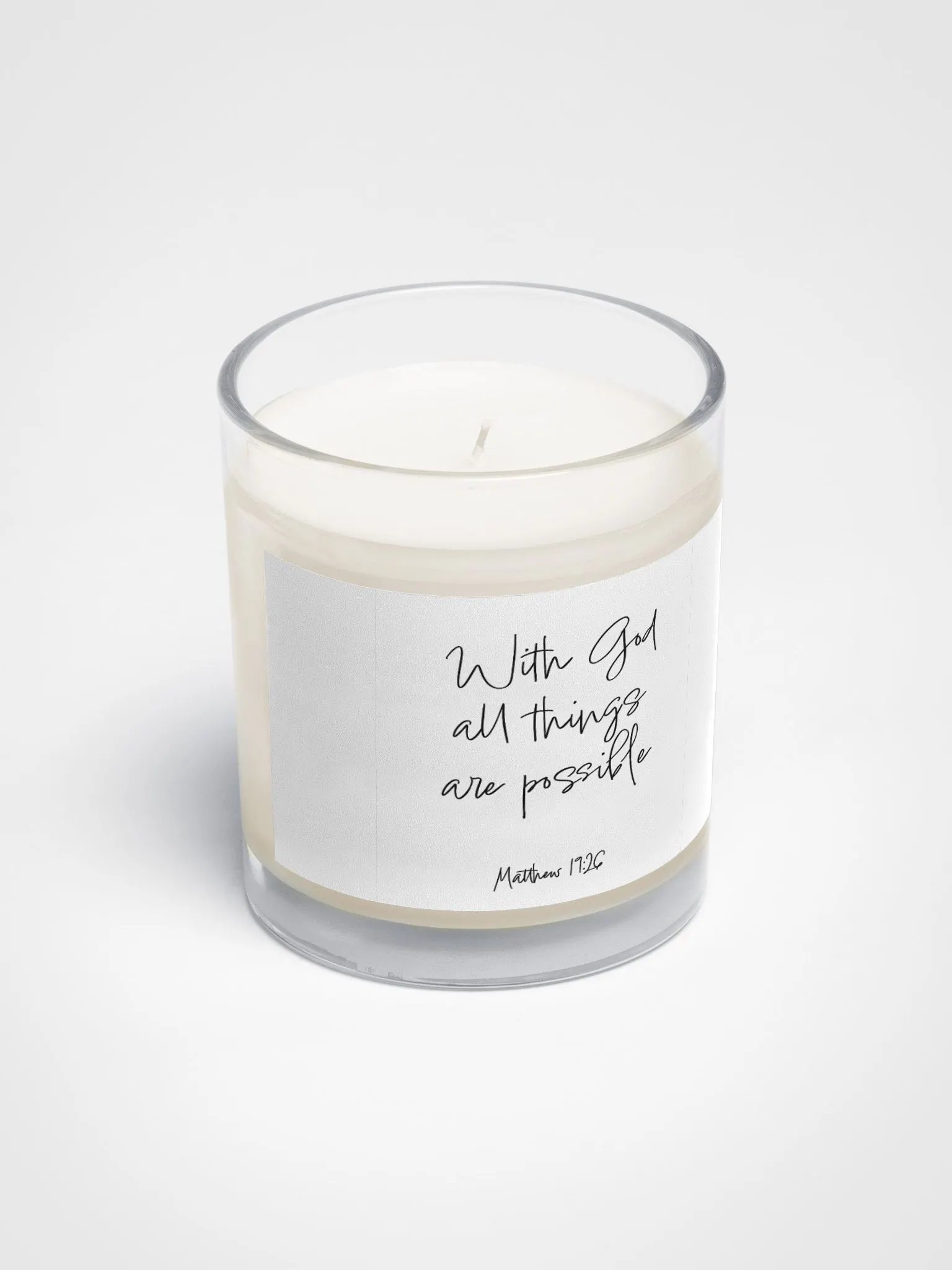 With God All Things Are Possible - Candle product image (2)