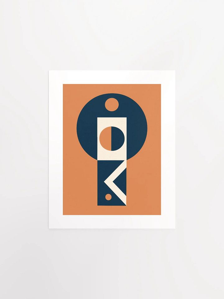 Geometric Key To My Midcentury Heart - Print product image (1)