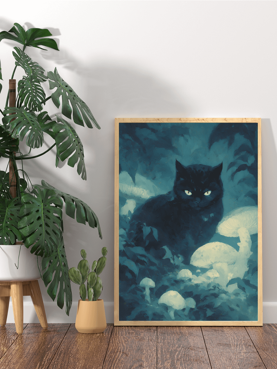 Whiskered Enigma – Moonlit Serenity Art product image (3)