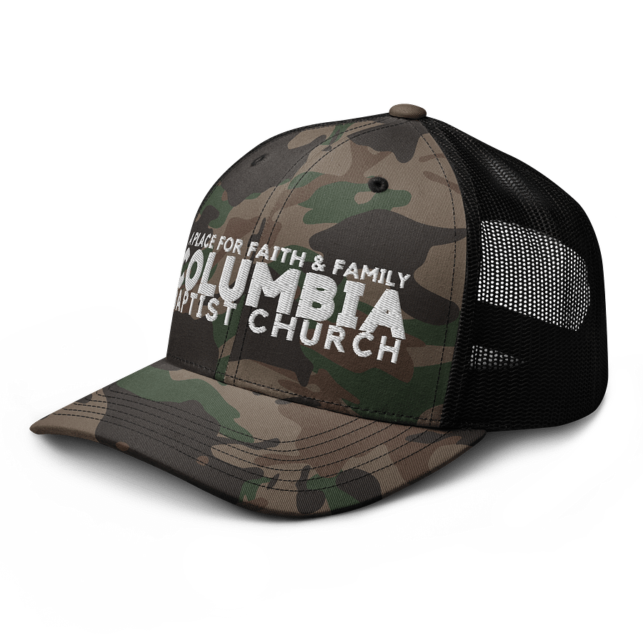 "a place for faith & family" - Otto Cap Camouflage Trucker Hat product image (6)