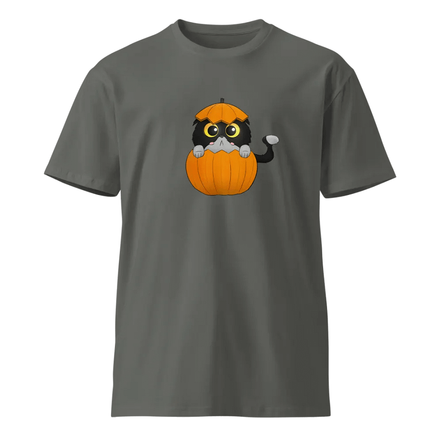Pumpkin cat T-shirt product image (1)