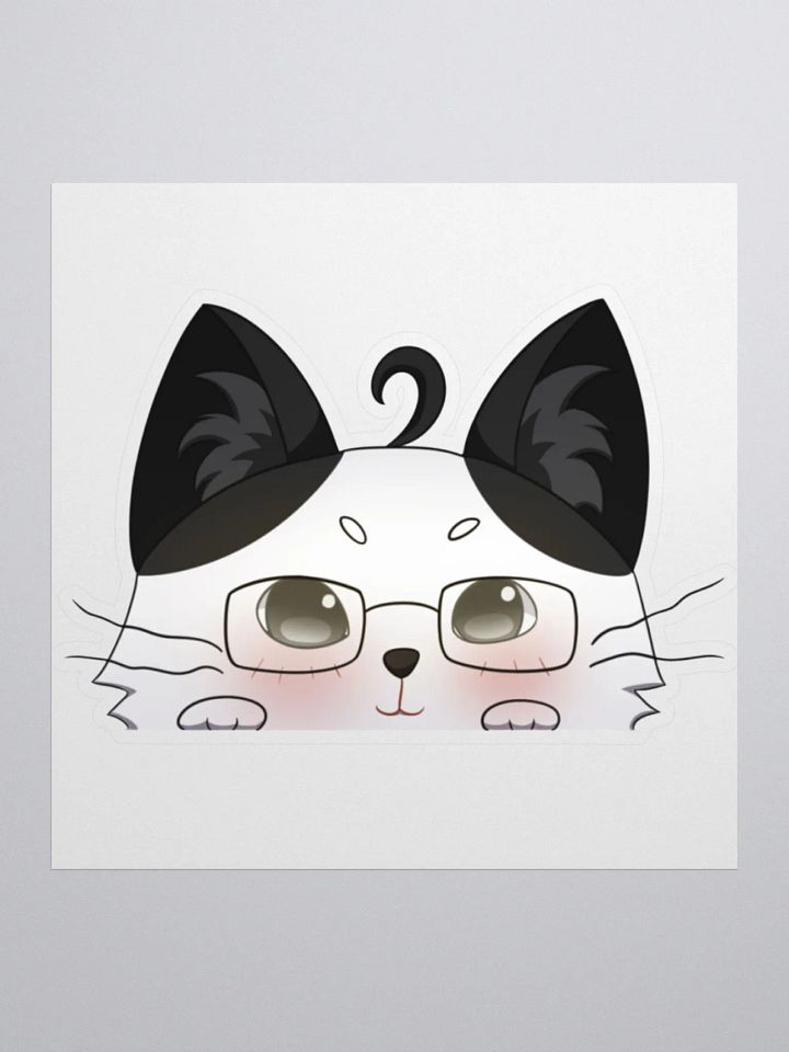 JPAG_Grey cat Lurk emote sticker product image (1)