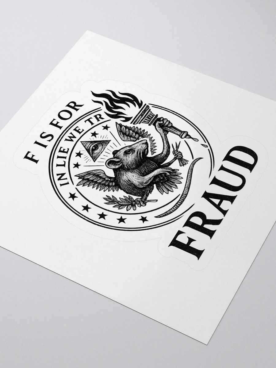 F is for fraud sticker product image (3)