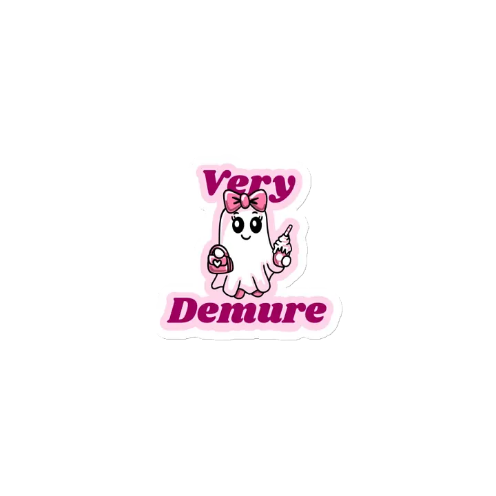 Very Demure Cute Ghost Magnet product image (1)