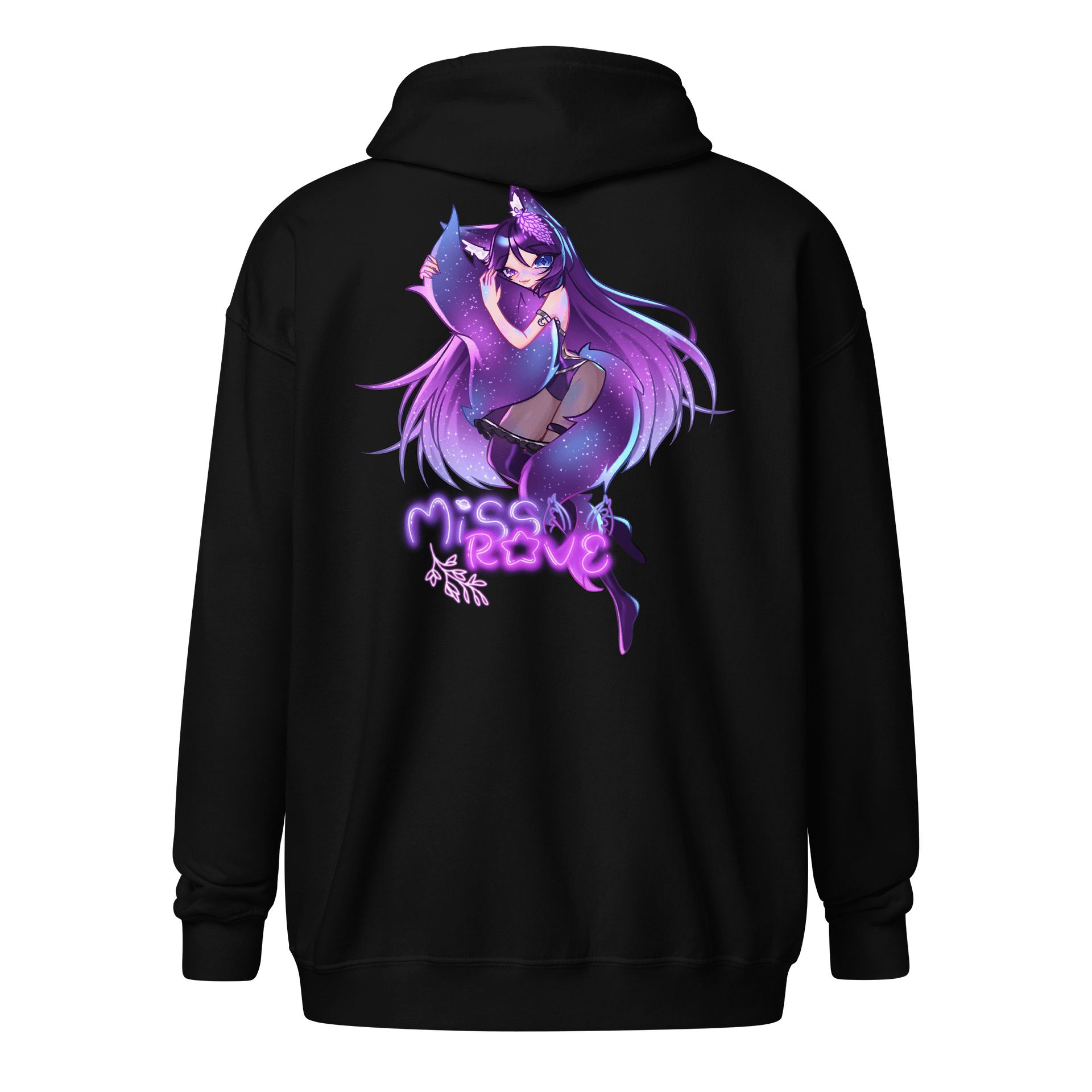 Miss Rave Tail Cuddle Zip up Hoodie product image (2)