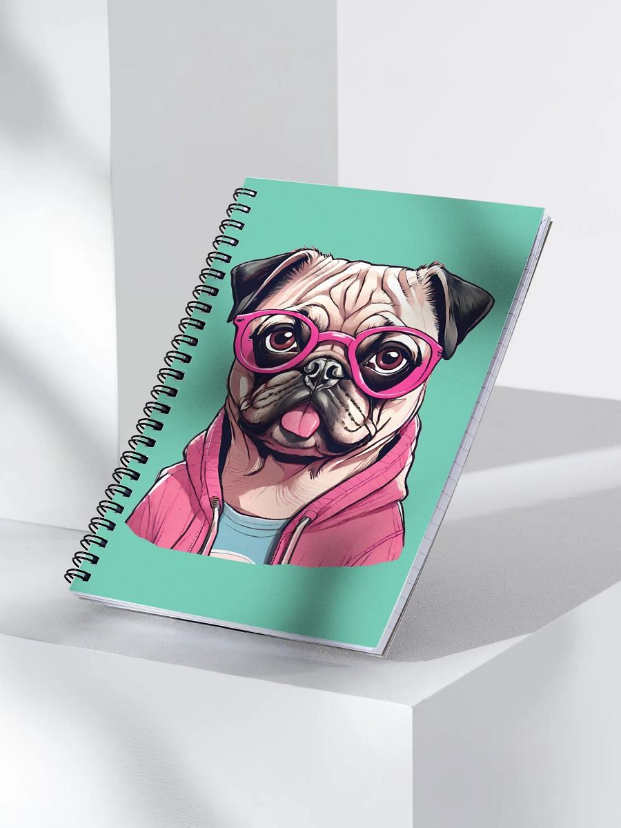 Geeky Pug Spiral Notebook product image (4)