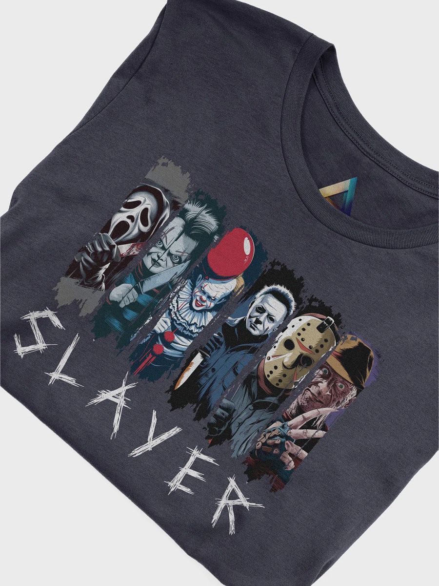 "Slayer of Nightmares" Halloween Horror Icons T-Shirt – Chucky, Freddy, Jason & More product image (5)