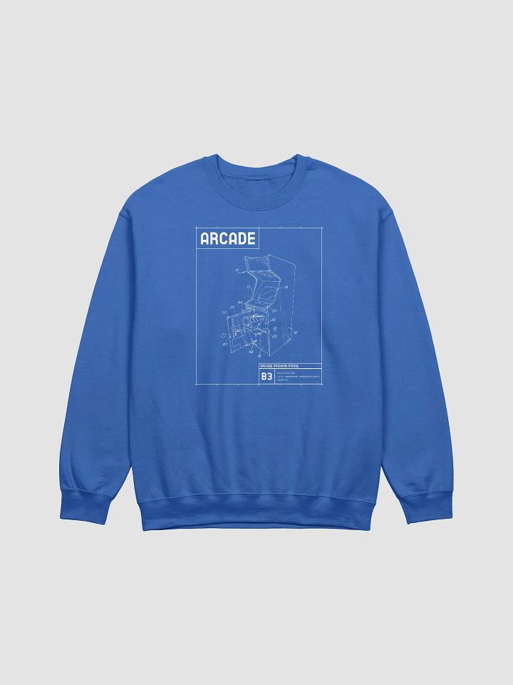 Arcade Cabinet Blueprint Sweatshirt product image (1)