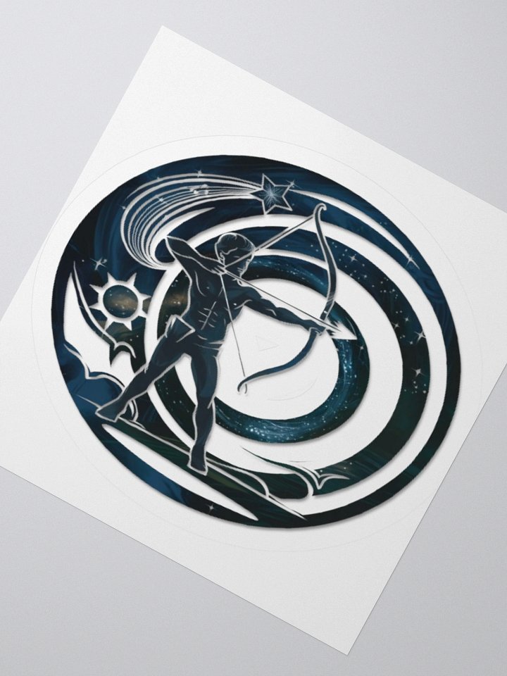 Exclusive Sagittarius Zodiac Sticker: Centaur Archer in Cosmic Twilight - Perfect for Astrology Fans and Unique Gifts! product image (2)