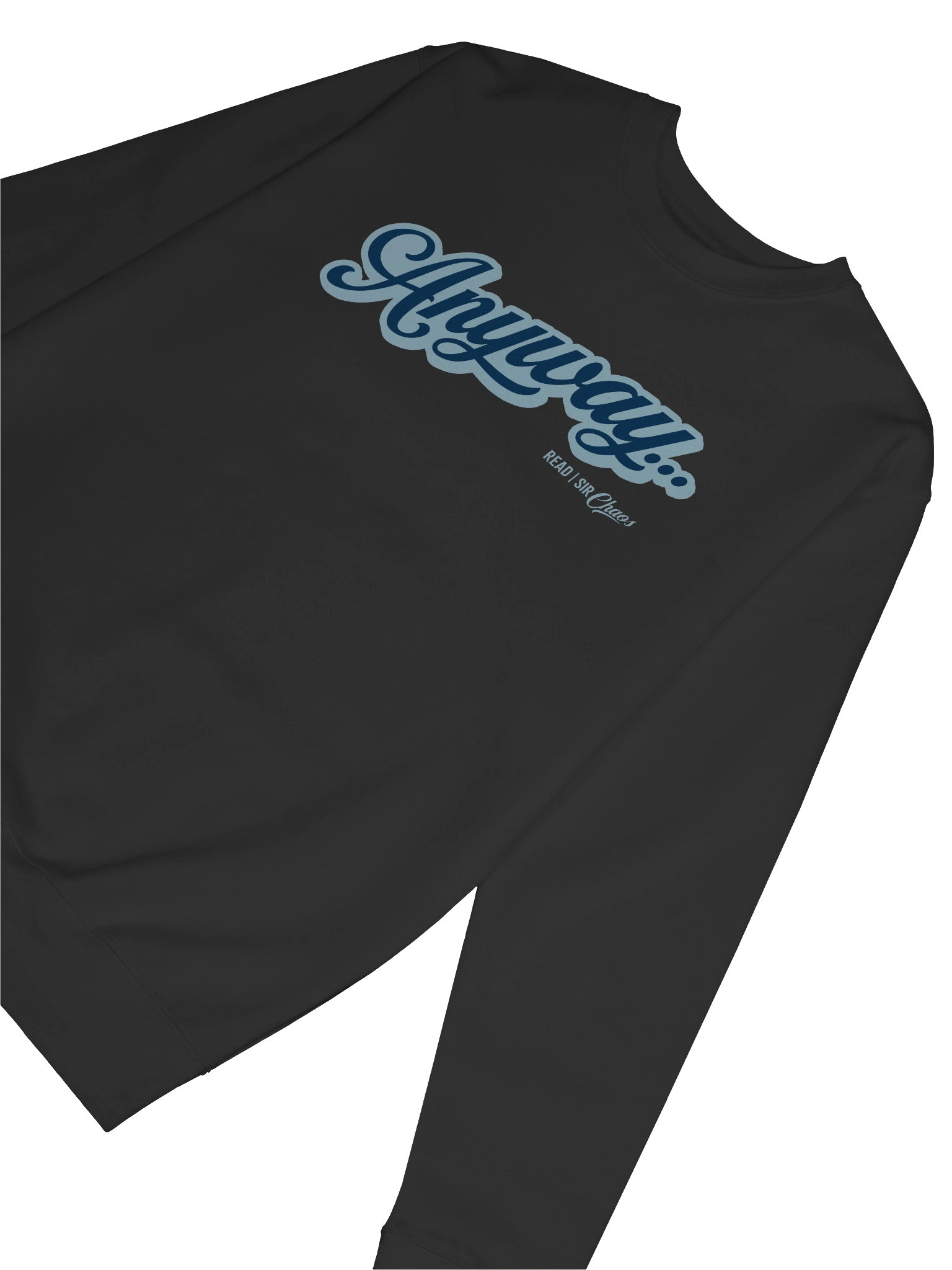 Anyway... Sweatshirt (Blue on blue solid) product image (29)
