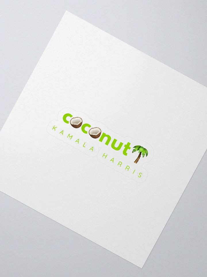Coconut-themed Kiss Cut Stickers product image (2)