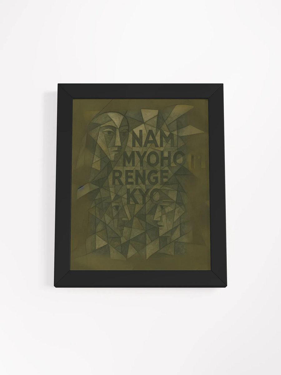 Framed “Nam-Myoho-Renge-Kyo” Abstract Art Print product image (1)