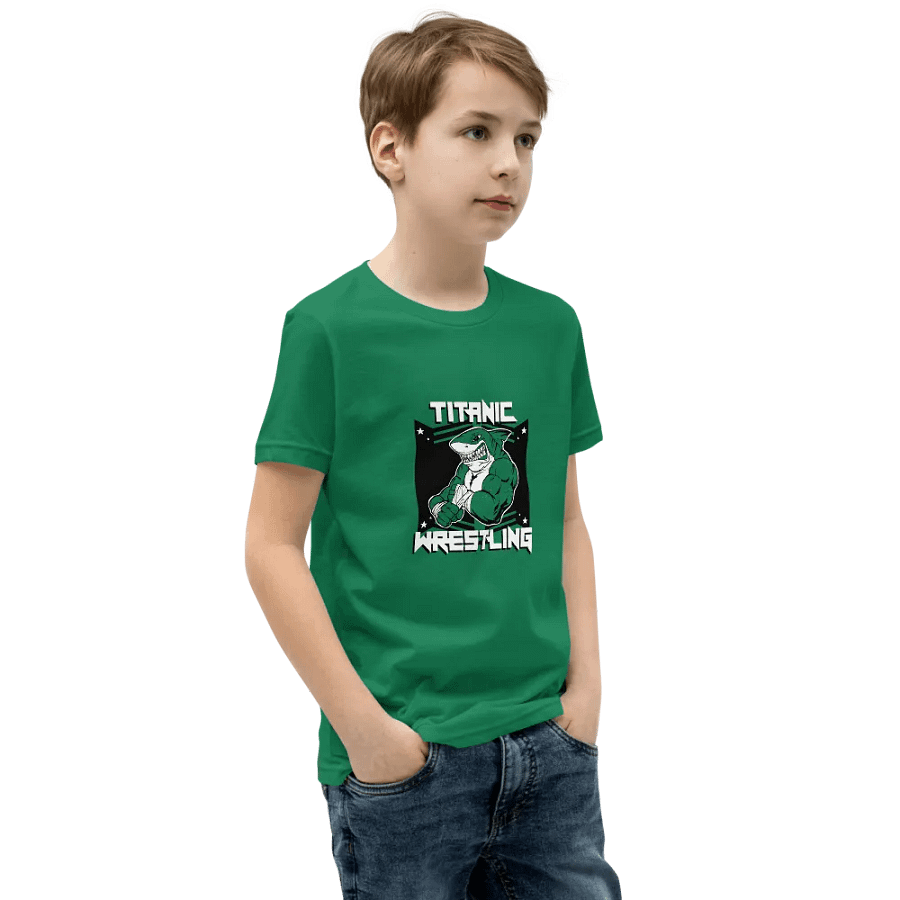 Kids Shark Tee - GREEN product image (2)