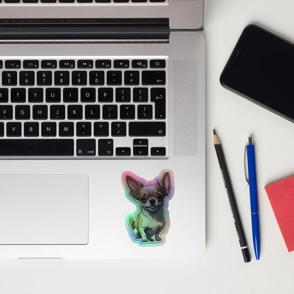 Charming Chihuahua Holographic Sticker Set product image (12)
