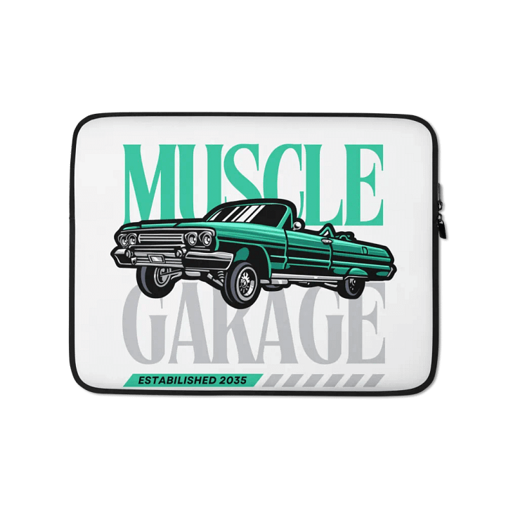 Muscle Garage Laptop Sleeve product image (1)