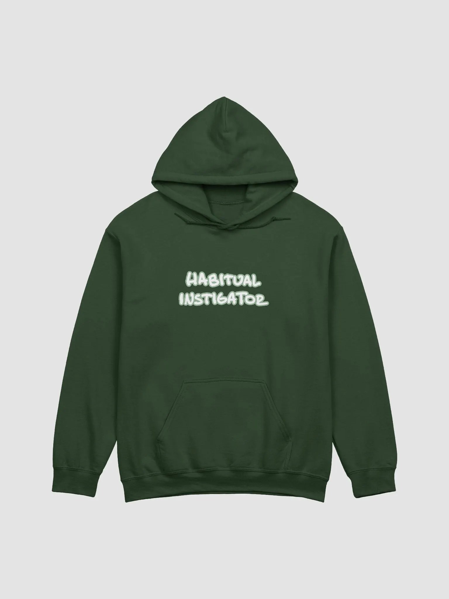 HABITUAL INSTIGATOR (lined design, #96B697) classic hoodie product image (2)