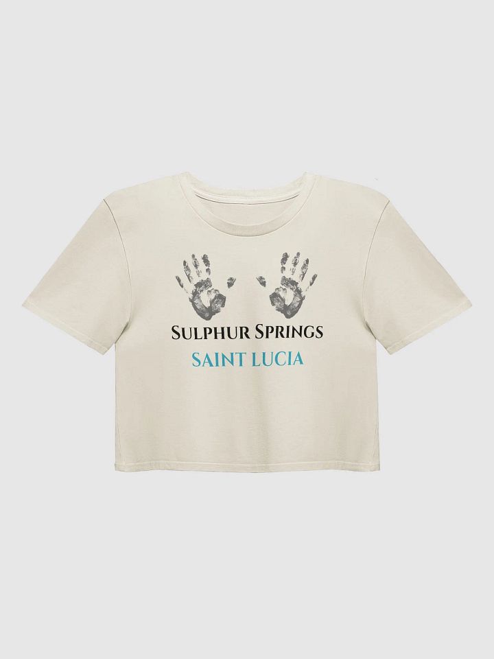 Saint Lucia Handprint Women's Crop Top product image (9)