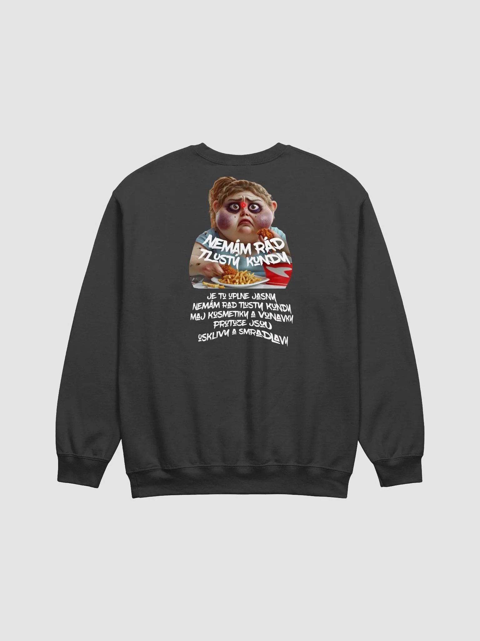 Nemám Rád Crewneck black product image (2)