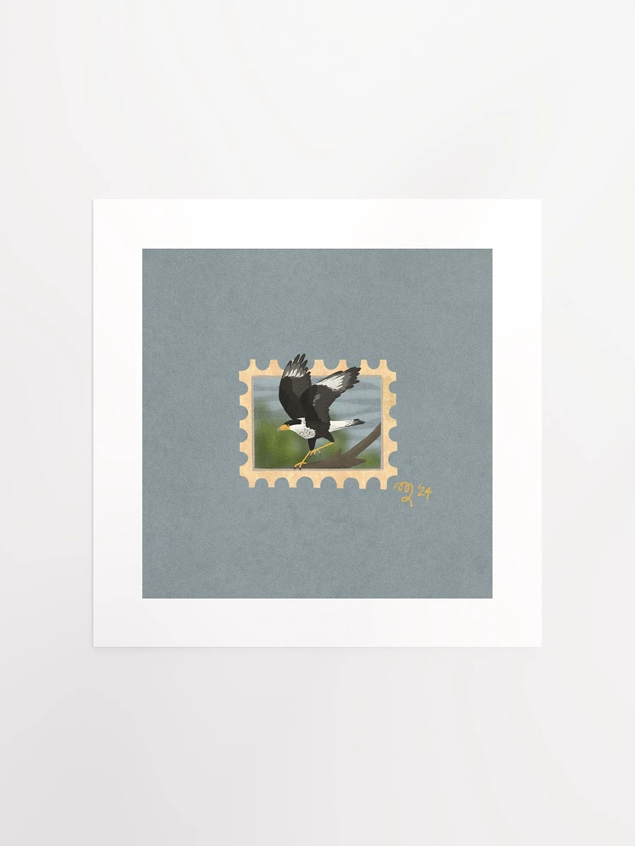 Crested Caracara Stamp Print – Birbfest 2024 product image (2)