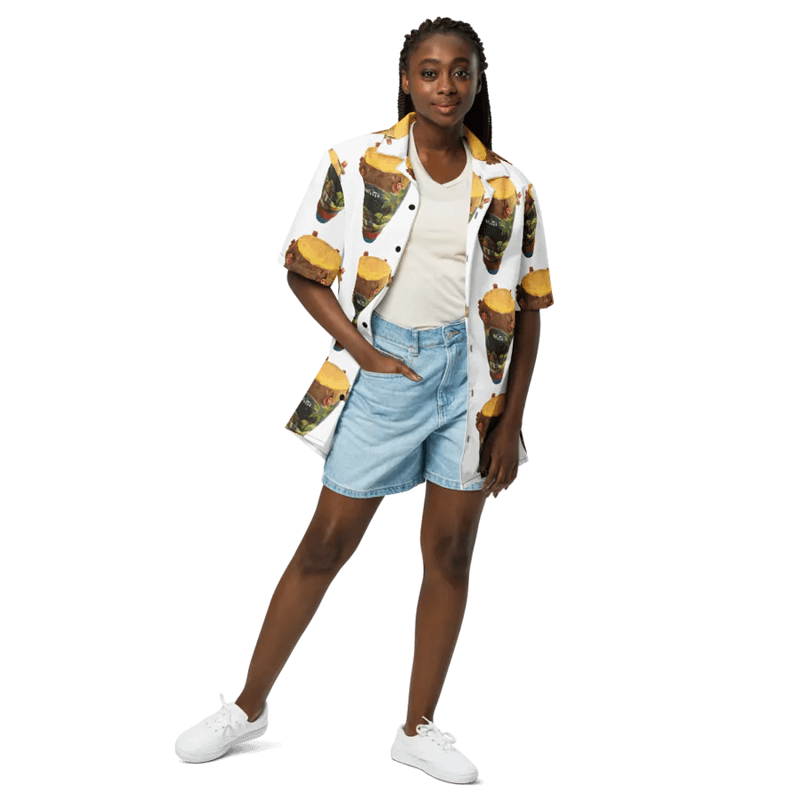 Haitian Rhythm Drums Button-Up product image (3)