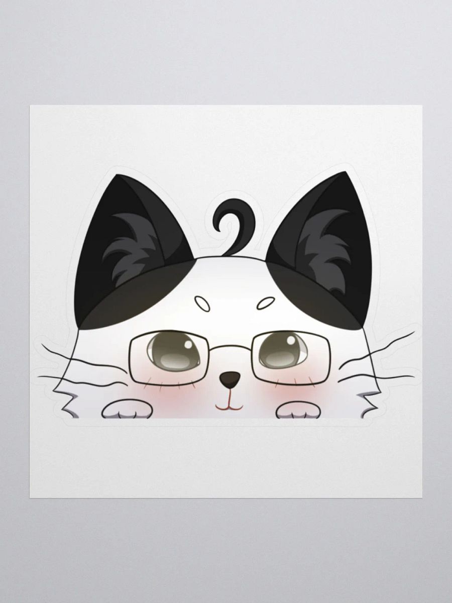 JPAG_Grey cat Lurk emote sticker product image (1)
