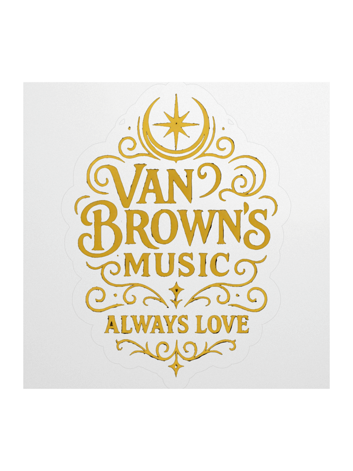 Golden Logo Kiss-Cut Vinyl Stickers product image (3)