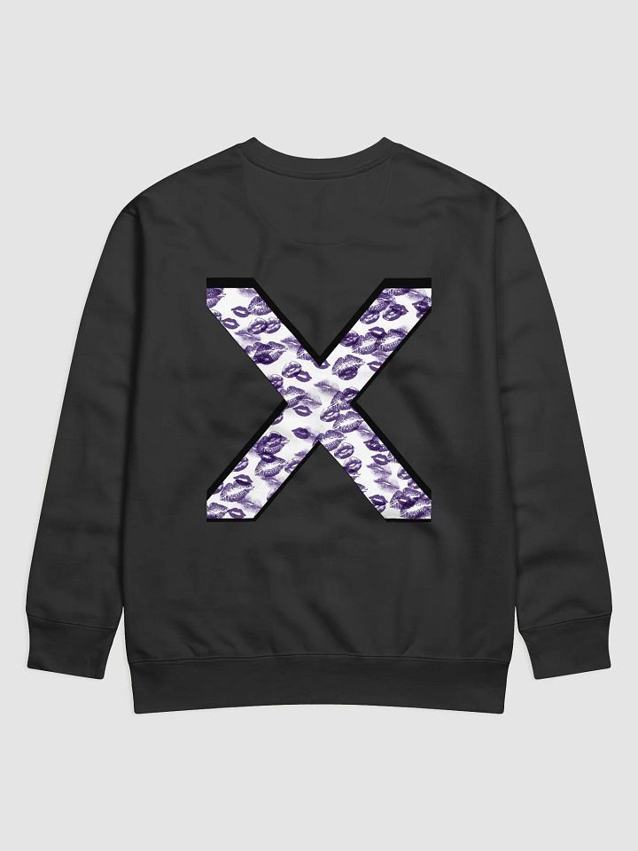 White X Purple Lipstick Kisses Crewneck product image (13)