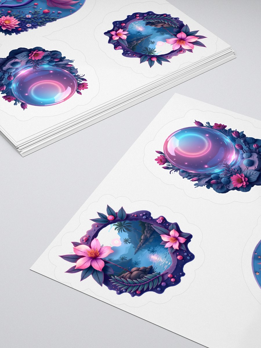 Retro Fantasy Flora Sticker Set product image (12)