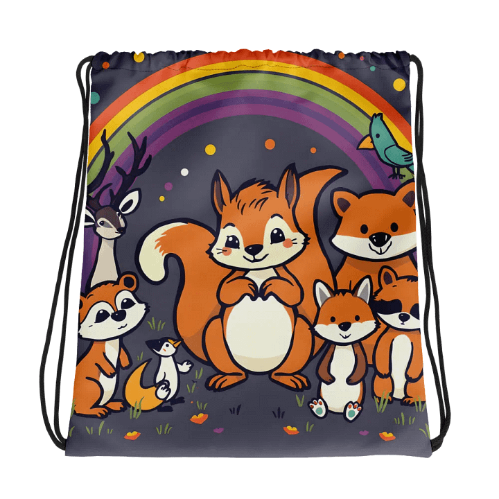 Rainbow Adventure All-Over Drawstring Bag product image (1)