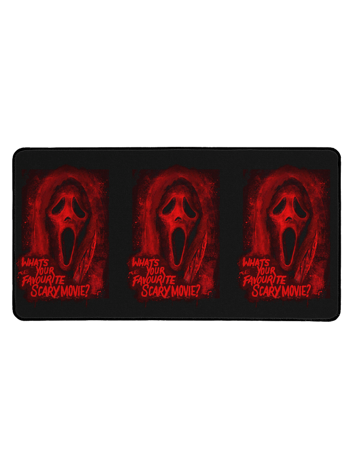 Red Ghost Face Large Desk Mat product image (1)