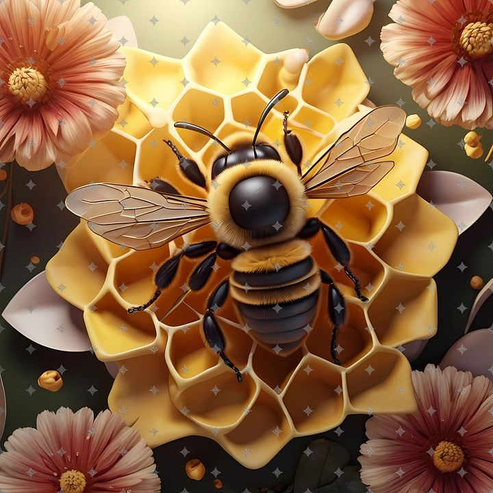 Busiest Bee Wind Spinner Design PNG product image (2)