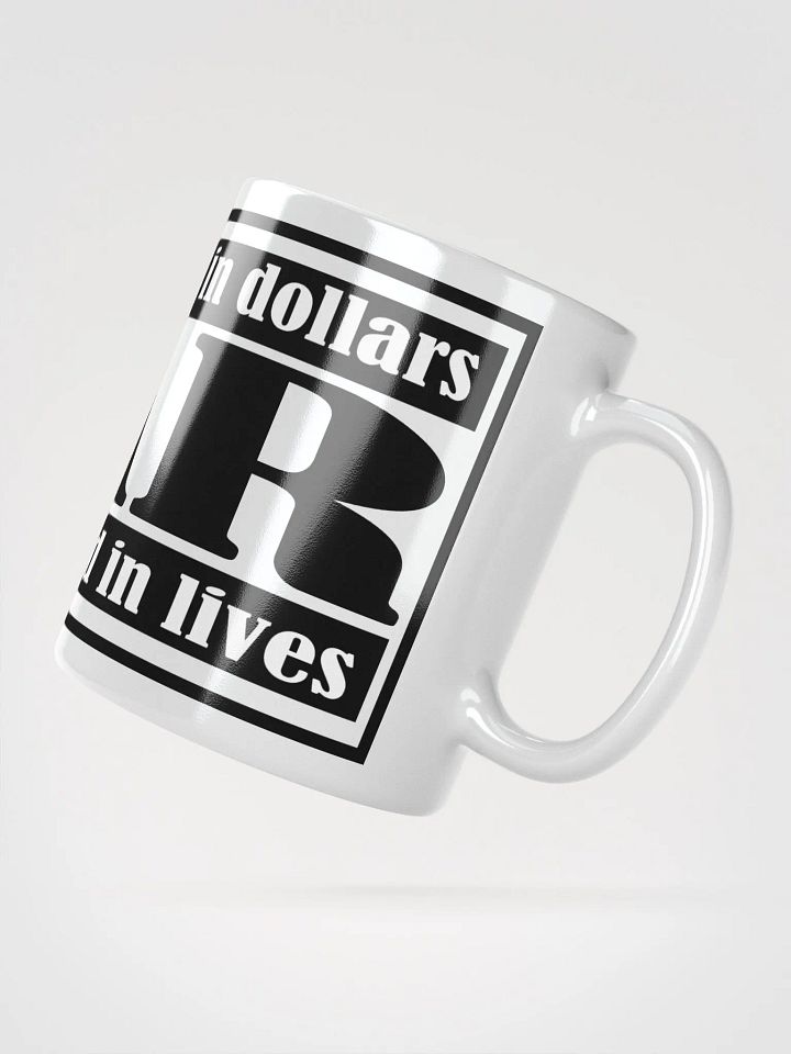 The Cost Of War - White Glossy Mug product image (2)