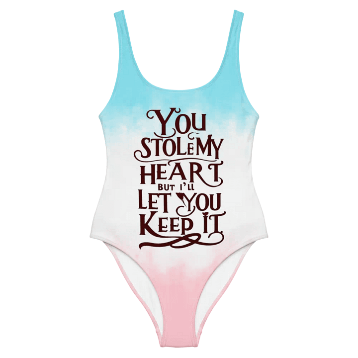 Valentine All over print one piece swimsuit product image (2)