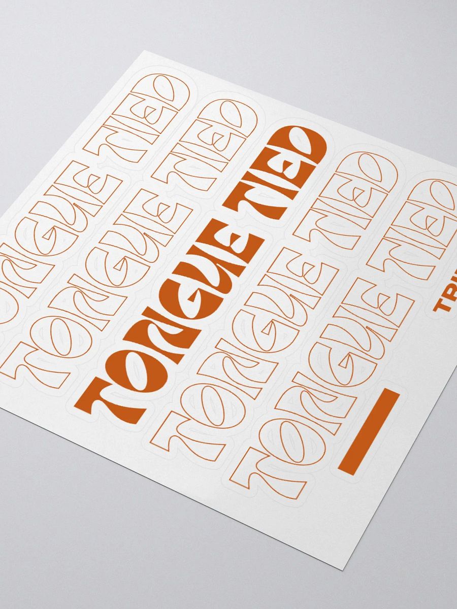 Thank you Tongue Tied Stickers product image (3)