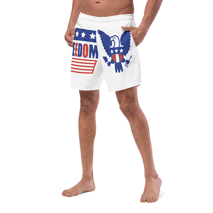 Patriotic Eagle Freedom Swim Trunks product image (2)