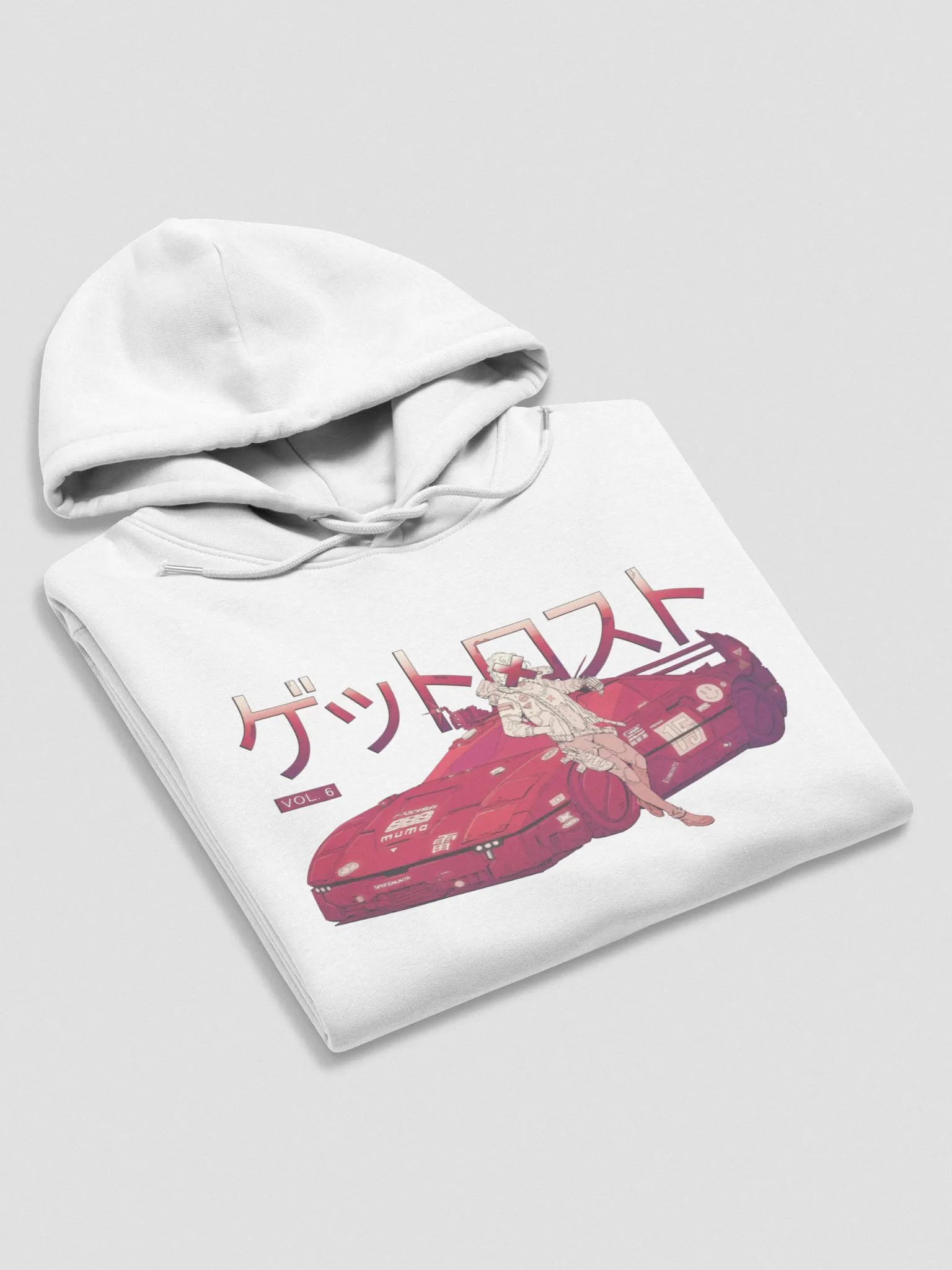 Retro Racer Hoodie (Cherry Variation, Vintage Print) product image (6)