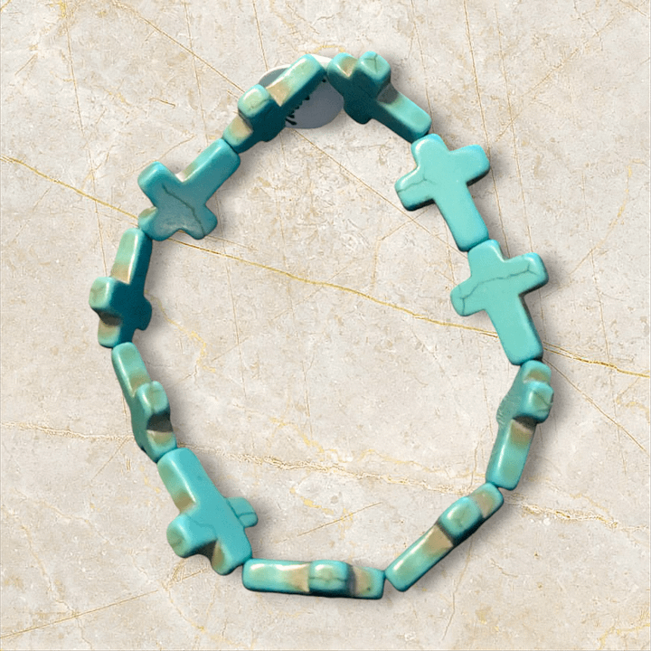 Handmade Turquoise Cross Bracelet product image (1)