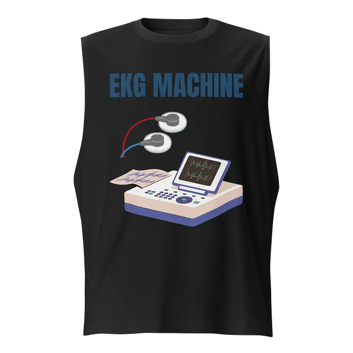 Ekg Machine, Heartbeat Rhythms Muscle Tank product image (1)