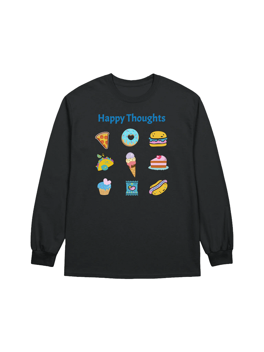 Happy Thoughts - Don't Judge Me - Junk Food - Gildan Ultra Cotton Unisex Long Sleeve T-Shirt product image (3)