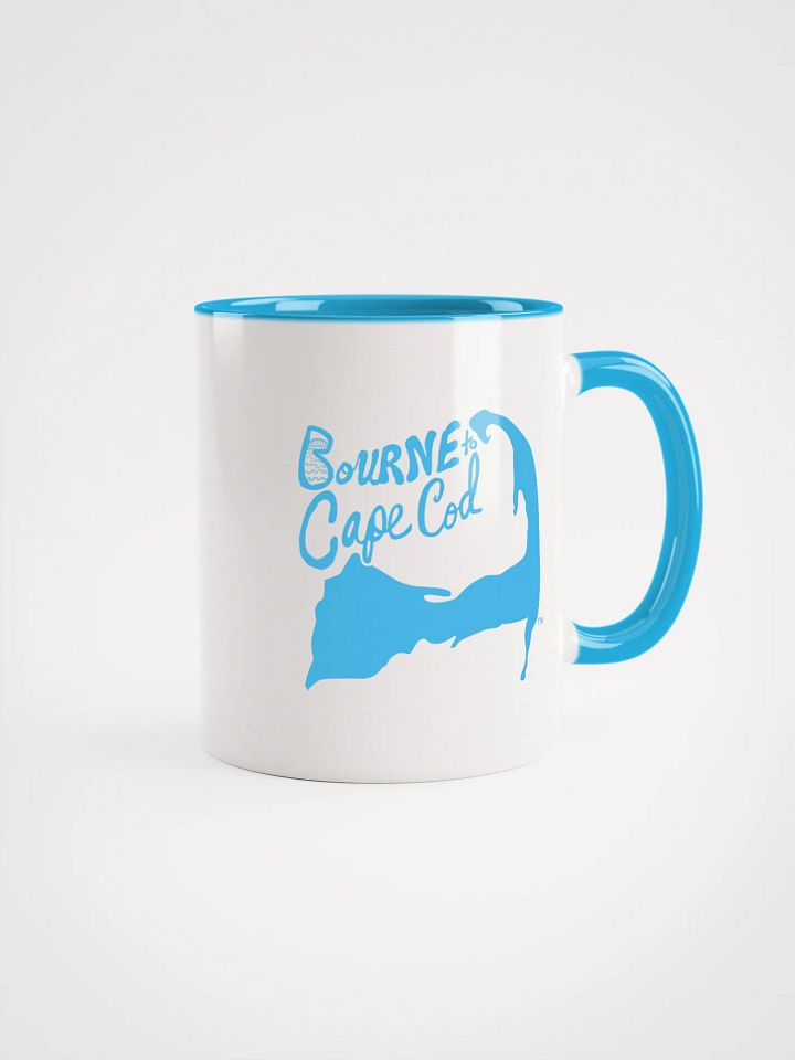 Blue Logo | BOURNE to Cape Cod™ | Ceramic Mug | Coastal Coffee Vibes in 11oz & 15oz product image (1)