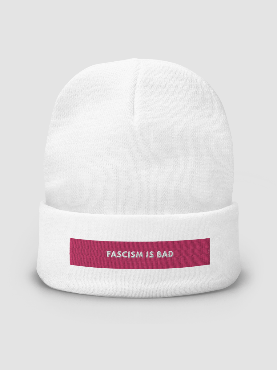 Fascism Is Bad Knit Beanie product image (2)