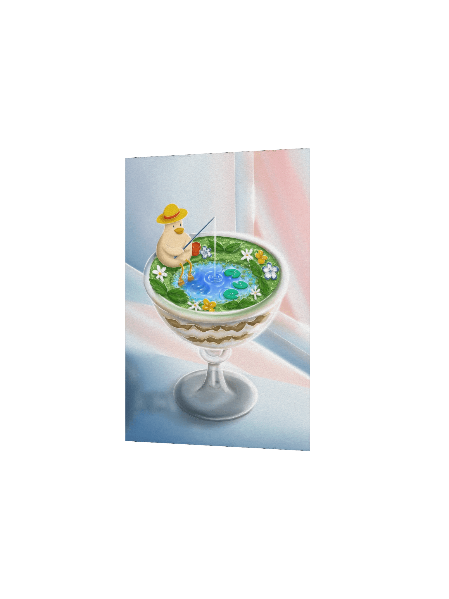 Tiny fishing illustration 🌙 art print product image (3)