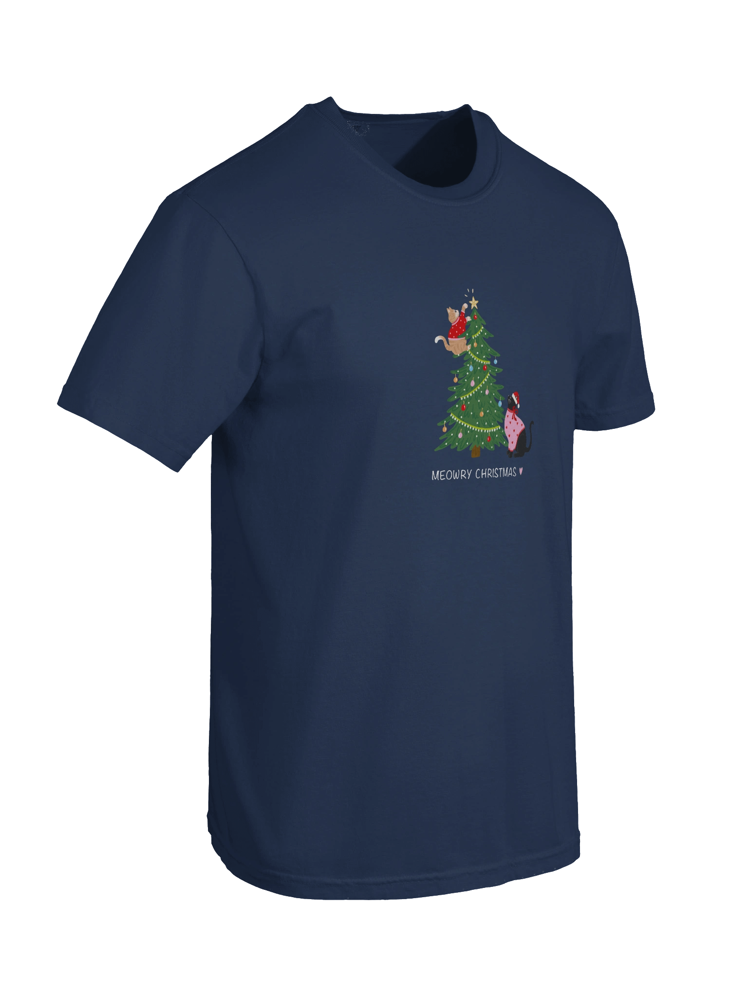 Meowry Christmas T-shirt product image (68)