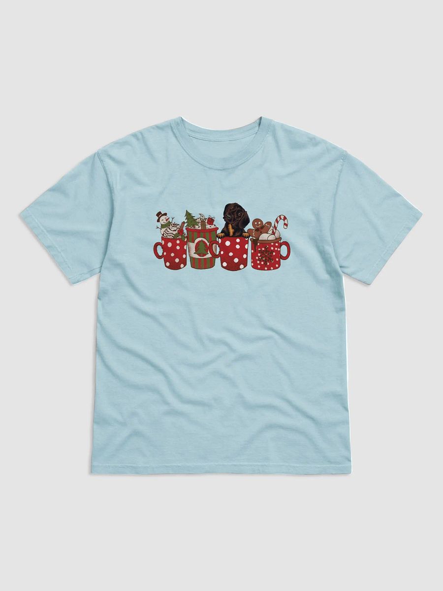 Cute Dachshund(Red) in a Christmas Cup T-Shirt | Funny Christmas Doxie/Wiener Pup in a Cup product image (9)